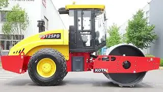 12 Ton Hydraulic Single Drum Vibration Roller With Sheep Foot