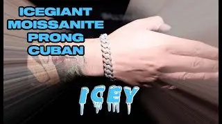 THE ICEGIANT MOISSANITE PRONG CUBAN LINK BRACELET