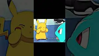pikachu mimics a ivysaur face 😁💝💖💫 #shorts #youtubeshorts #pokemon
