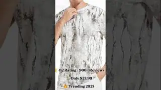 Trending Streetwear Marble-Print T-Shirt 2025 🔥 | Amazon USA Fashion Find ⭐4.5