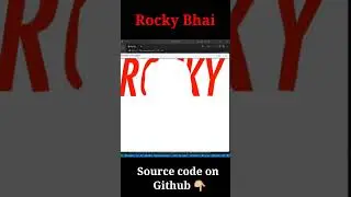 Kgf Rocky Sketch Using Python Turtle | Python programming | kgf #onlinecoder #kgf #Python #shorts
