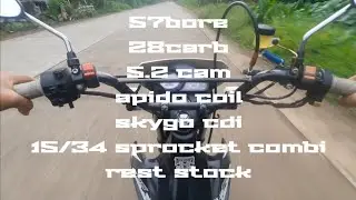 XRM 125 57 test topspeed