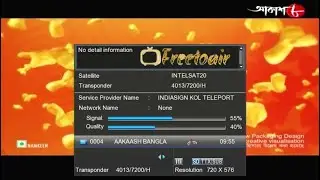 Aakash Bangla/Aakash 8 Free-to-air on Intelsat20 satellite