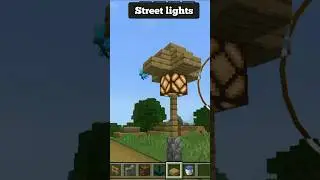 Street lights in Minecraft🤯#minecraft