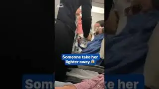 Woman is detained for smoking on plane