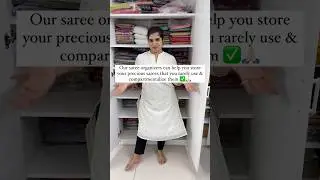 Watch this to better organise your saree #organizer #saree #storage #youtubeshorts