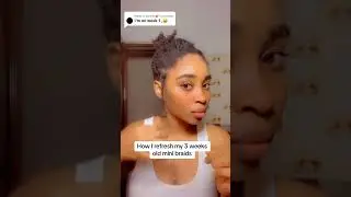 Do nothing and grow your hair in 2024/ mini braids for hair growth #minibraids #naturalhair #braids