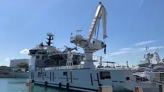 U-81 world largest support expedition yacht vs Gene Chaser support yacht and Gene Machine yacht