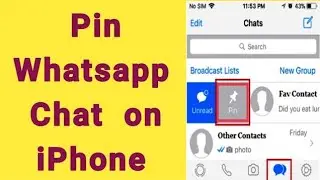 how to pin Whatsapp chat in iphone | how to pin chat in Whatsapp on iphone | Whatsapp chat pin