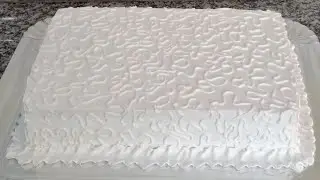 🚨 DECORANDO BOLO RETANGULAR TODO BRANQUINHO | BOLO DE CASAMENTO, BATIZADO OU NOIVADO .