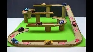 DIY Magic track with magic cars out of cardboard Track with cars