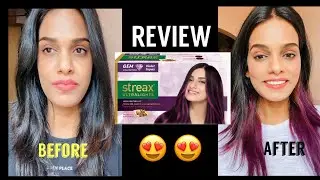Streax hair colour review (purple) colour