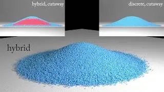Hybrid Grains: Adaptive Coupling of Discrete and Continuum Simulations of Granular Media