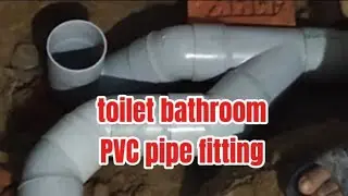 How to install toilet bathroom pvc pipe #viral#pipelining#pvc#pipe#fitting#foryou 