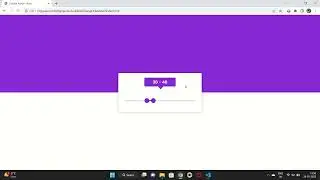 double range html css and javascript