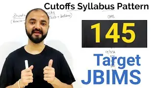 Target JBIMS. CET 2020 Plan Strategy Syllabus Pattern and Motivation by Ck