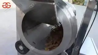 Single Drum Snacks Flavoring Machine Chips Seasoning Machine