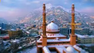 Kabul's scenery after the snowfall