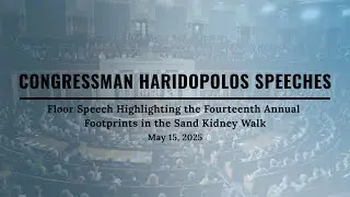 5/15/25 Rep. Haridopolos Highlights the Fourteenth Annual Footprints in the Sand Kidney Walk