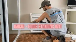 Installing a Daikin FLOOR STANDING mini split⎟HVAC Installation
