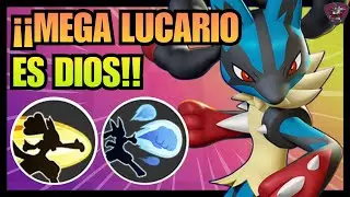 MEGA LUCARIO ES DIOS😱MEJORES OBJETOS Y MEDALLAS⭐BUILD LUCARIO POKEMON UNITE