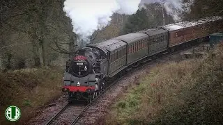 'Class 4 Power' on The Bluebell Railway's Santa Specials Christmas Eve 2022