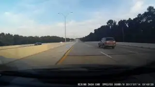Thumbs up from another driver after slowing down for speed trap