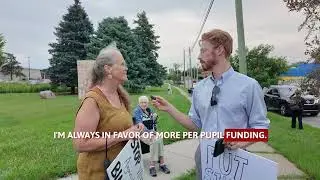 Michigan House Republicans Discuss Education with Democrats at Anti-Trump Rally