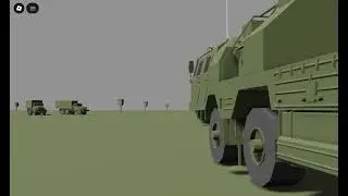 Пролет трех крылатых ракет Х-101 над ЗРК С-300