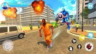 Flying Robot Rescue Mission City Rescue Adventure | Super Flying Robot Hero | New Android GamePlay