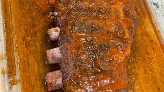 Pork Spare ribs on an Oklahoma Joe&rsquo;s Longhorn Reverse Flow