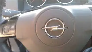 снять руль опель астра н