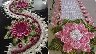 Gorgeous and elegant crochet tablecloths and table cover designs