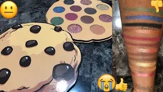 Bombshell Cosmetica &lsquo;Fresh Baked Cookie&rsquo; Eyeshadow Palette  - LIVE SWATCHES | WOC
