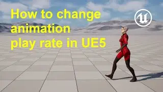 How to change animation play rate in UE5