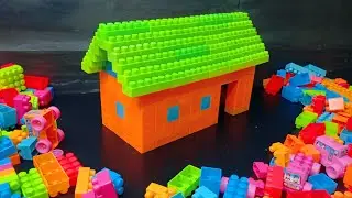 Satisfying DIY Blocks  House | LEGO Building Blocks Video | #BuildingBlocksToys #Shorts