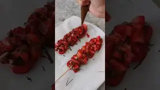 dessert au fraise 🍓#shortvideo #strawberry #shorts #asmr #chocolate