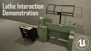 VR Wood Shop - Lathe Interaction Demonstration