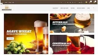 Brewing Equipment Store PrestaShop Theme by RockThemes Website Template - 61411