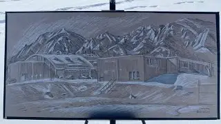 Urban sketching, 2-4-22 New Vista High School, Boulder