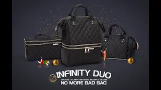 Mamaland Infinity Duo Insulated Cooler Waterproof Ultra Lightweight Mommy Baby Bag