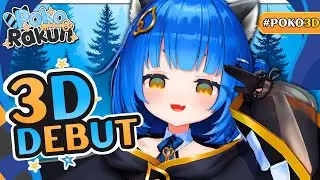 【3D DEBUT】woah technology! 【Poko Rakun】#poko3D