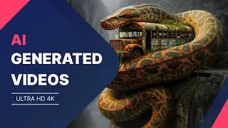 You Need to See This | Bus Vs Python Vs Train | 4K AI Generated Videos | Nature Exploration