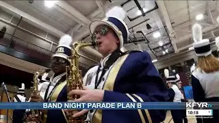 Band night parade &lsquo;plan B&rsquo; took place at schools in the area