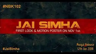 Balayya&rsquo;s JAI SIMHA First Look and Release Date Confirmed
