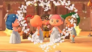 Kara and Lizzie Wedding ACNH - Nice Girls Play Animal Crossing