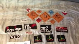 Firework/Vuurwerk Sticker Collection *2018*