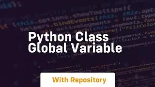 python class global variable