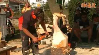 Nicolas Gombert - Owl by power-saw