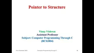 Pointers to Structure